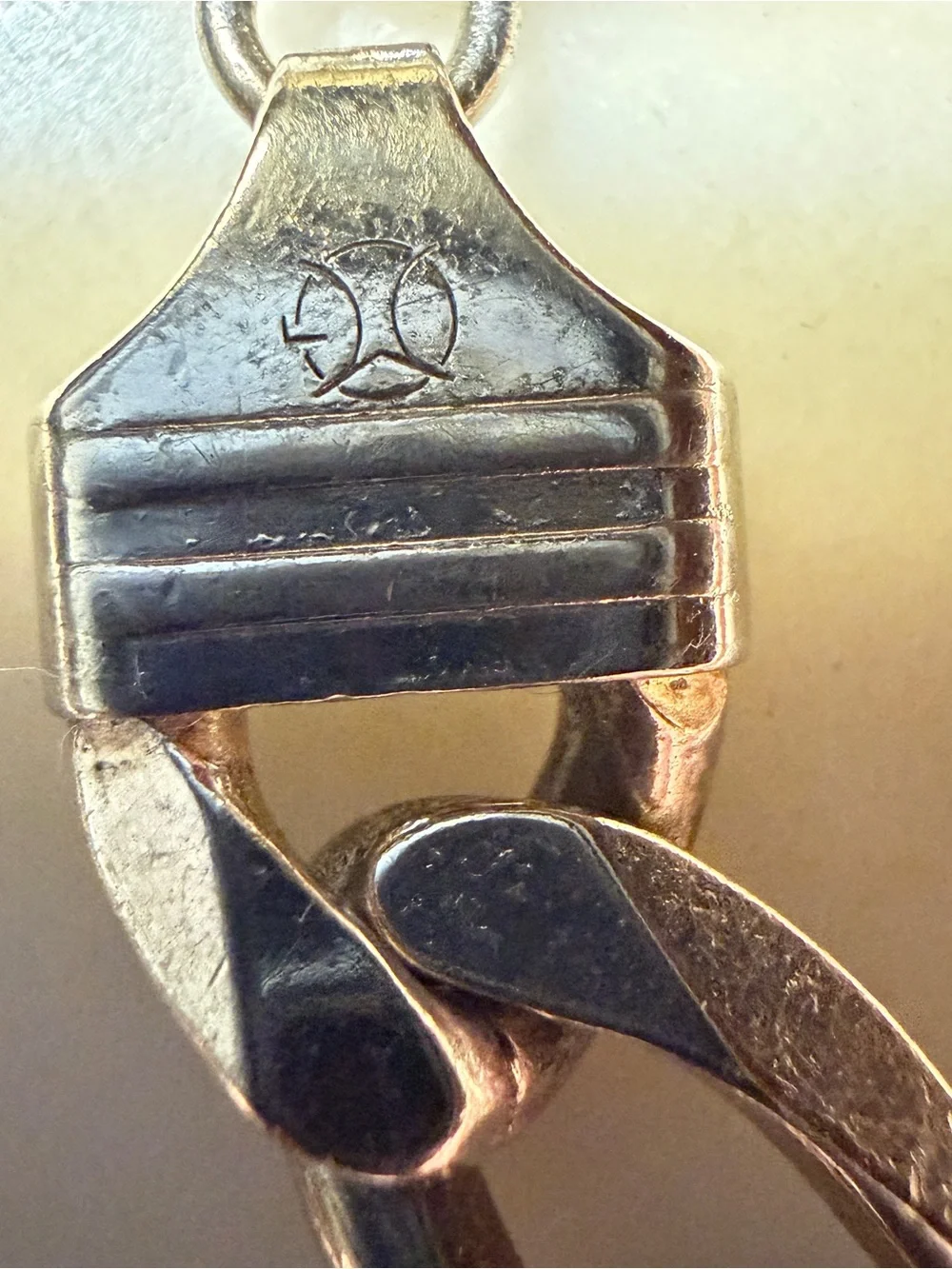 Rare Vintage Italy 925 Sterling Heavy 11mm Wide Figaro Link Bracelet 9